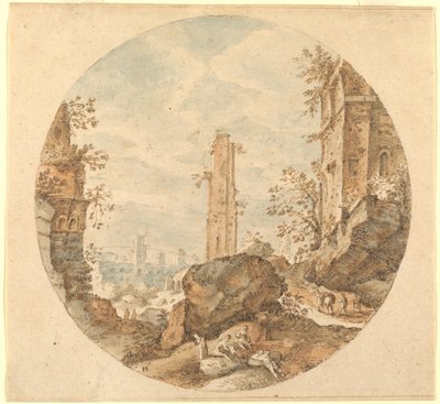 ローマ遺跡の旅人 作： Pieter Stevens