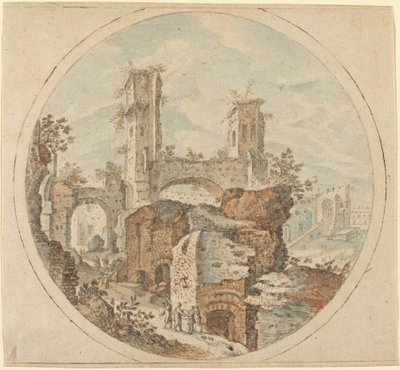 ローマ遺跡の旅人 作： Pieter Stevens