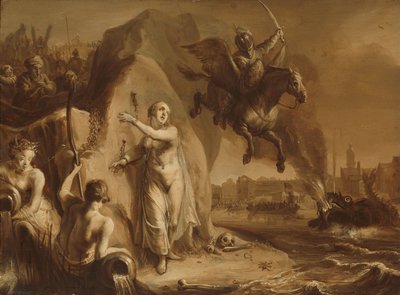 ペルセウスとアンドロメダ。 フレデリック・ヘンドリック王子によるオランダ解放の寓意 作： Pieter Symonsz Potter (attributed to)