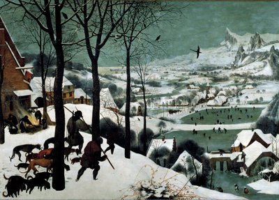 雪の中のハンター（冬） 作： Pieter The Elder Brueghel
