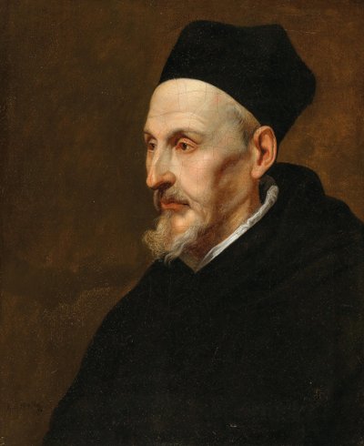 Anthonius Triest 1576-1657 の肖像、ブルージュとゲントの司教、1650 年。 作： Pieter Thijs