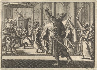 ストックホルムのリダーホルム教会の柱、1698年 作： Pieter Van der Aa