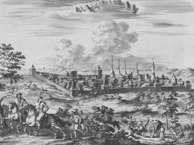 サマラの眺め、1710年 作： Pieter Van der Aa