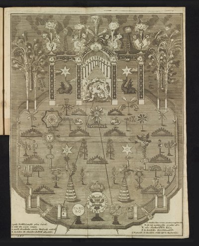 1767 年の記念式典での花火 作： Pieter Wauters