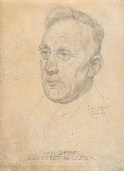 建築家ヤン・レベルの肖像 作： Pieter Willem van Baarsel