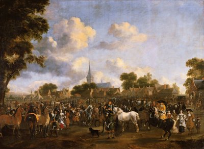 ファルケンブルグでのホースフェア、1675年 作： Pieter Wouwermans or Wouwerman