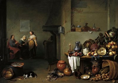 マーサとマリアの家のキリスト 作： Pieter de Bloot