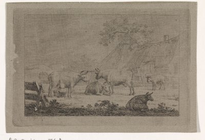 牛のいる農場 作： Pieter de Goeje