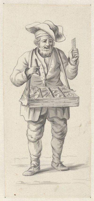 櫛や針を売る露天商 作： Pieter de Goeje