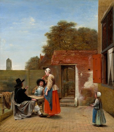 オランダの中庭 作： Pieter de Hooch