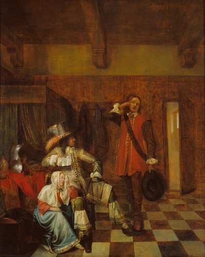 悪い知らせの持ち主 作： Pieter de Hooch
