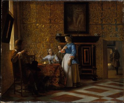 フィギュア付きインテリア 作： Pieter de Hooch