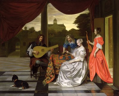 アムステルダムの音楽シーン 作： Pieter de Hooch