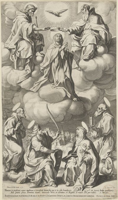 マリアの戴冠式 作： Pieter de Jode (I) (attributed to)
