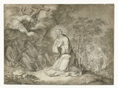 オリーブの園のキリスト 作： Pieter de Jode (I)