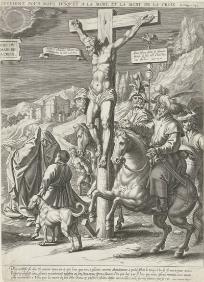 キリストの磔刑、右部分 作： Pieter de Jode (I)