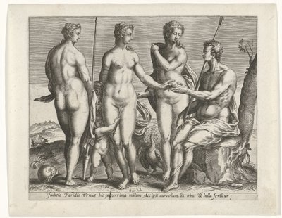 パリの審判 作： Pieter de Jode (I)