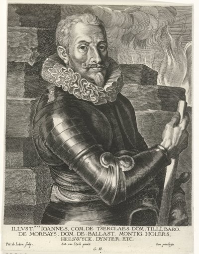 ヨハネス・セルクラエスの肖像 作： Pieter de Jode (I)