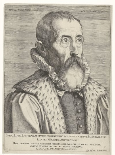 ユストゥス・リプシウスの肖像 作： Pieter de Jode (I)