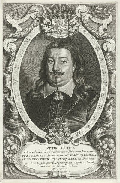 オットー・フォン・モードローデの肖像 Celeberimi Legati (シリーズタイトル) 作： Pieter de Jode (II)