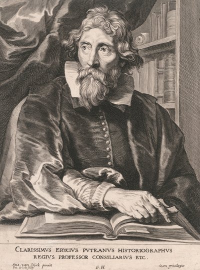 著名なエリシウス・ピューテアンの歴史学者、王室教授評議員など。 作： Pieter de Jode