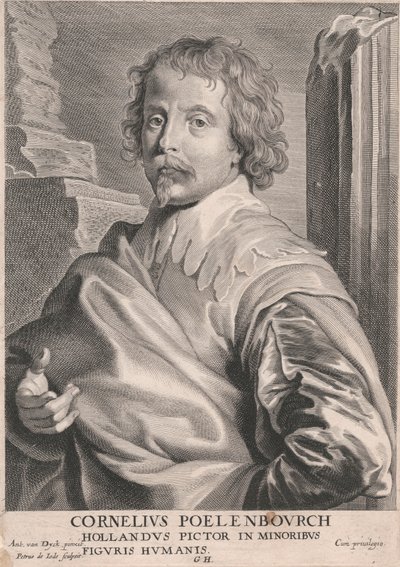 Cornelius Poelenbourch、未成年者、人物のオランダの画家 作： Pieter de Jode
