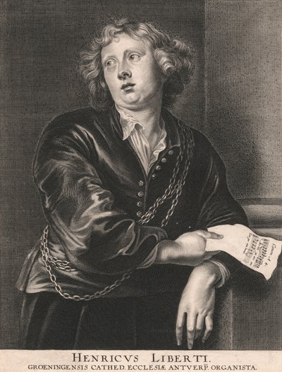 Henricus Liberti、Groeningensis Cathed。 アントワープ教会 オルガニスト 作： Pieter de Jode