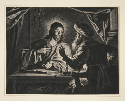 キリストとニコデモ 作： Pieter de Jode II