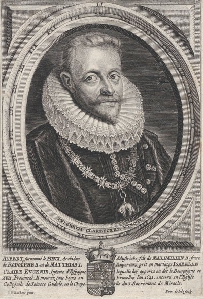 オーストリア大公アルベルト 7 世の肖像。 1650年。 作： Pieter de Jode II