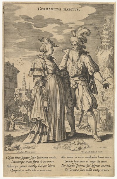ゲルマニクスハビトゥス、Fashions of Different Nations.nd 作： Pieter de Jode I