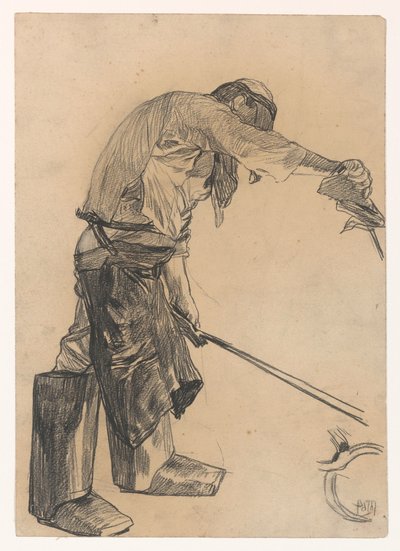 鉄鋼工場の労働者 作： Pieter de Josselin