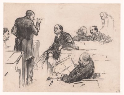 国会議員 H.C. Verniers van der Loeff, Mr. A.J.W. Farncombe Sanders、G.M. van der Linden、J. Willink、Jhr. ロイス・ファン・ベーレンブローク氏 作： Pieter de Josselin