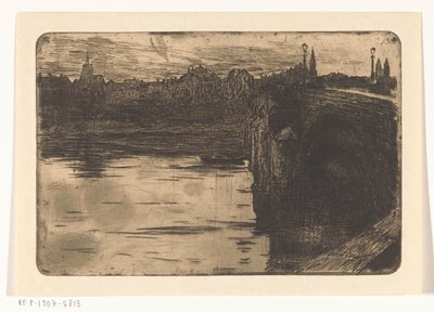 マーストリヒトの聖セルヴァース橋 都市の川に架かる橋 作： Pieter de Josselin
