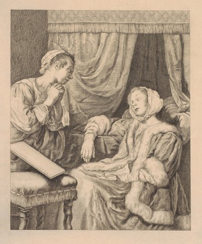 失神する女性 作： Pieter de Mare