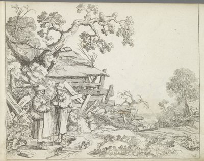農夫と農夫のいる風景 人物のいる風景（連載タイトル） 自然の鏡と絵の学校 (...) (連載タイトル) 作： Pieter de Molijn