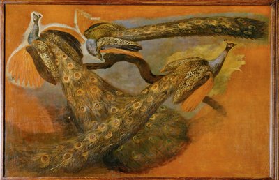 三羽の孔雀（キャンバスに絵画） 作： ピーターまたはピーター・ボエル