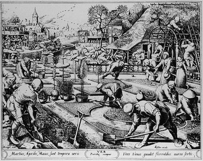 Visscherが刻んだ春 作： Pieter the Elder (after) Bruegel