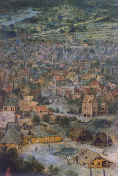バベルの塔」からの「都市」部分 作： Pieter Bruegel the Elder