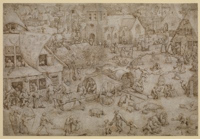 ホーボーケンのフェアグラウンド、1559 作： Pieter Bruegel the Elder