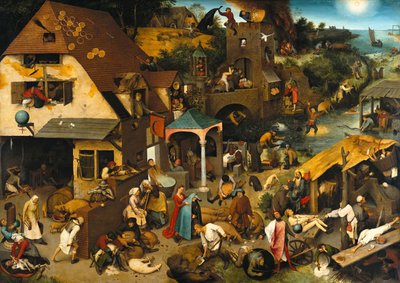 オランダのことわざ、1559 作： Pieter Bruegel the Elder