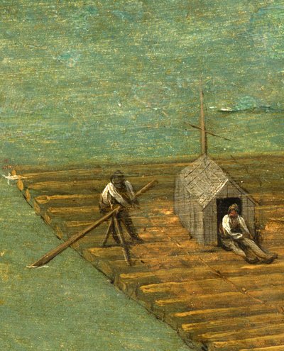 バベルの塔のいかだの詳細 作： Pieter the Elder Bruegel