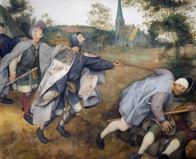 盲人が盲人を導く 作： Pieter Bruegel the Elder