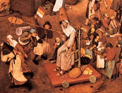 カーニバルと四旬節の戦い 作： Pieter Bruegel the Elder