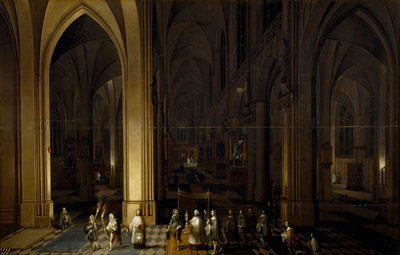 教会内部 作： Pieter the Elder Neefs