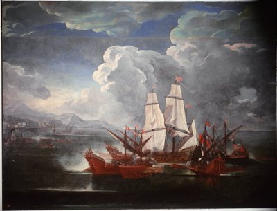 戦艦（絵画 作： Pieter the Younger Mulier