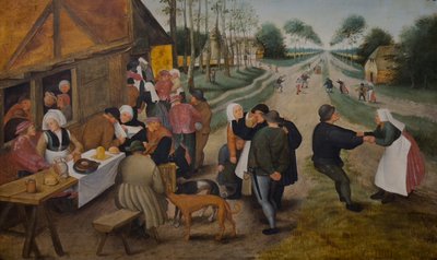 フランドル・ケルメス 16世紀後半 木に油彩 作： Pieter the Younger (studio of) Brueghel