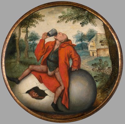 Um provérbio flamengo, c.1594 (óleo sobre painel) 作： Pieter the Younger Brueghel