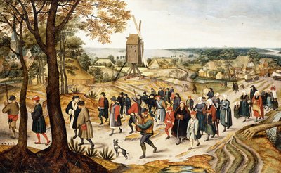 結婚式の行列、 作： Pieter Brueghel the Younger