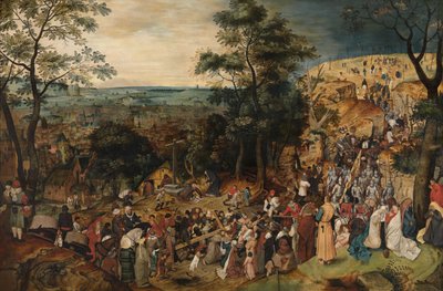十字架を背負うキリスト 作： Pieter the Younger Brueghel