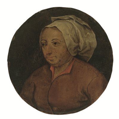 女性の頭部（油彩・パネル） 作： Pieter the Younger Brueghel